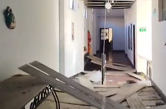 Daños ocasionados por terremoto