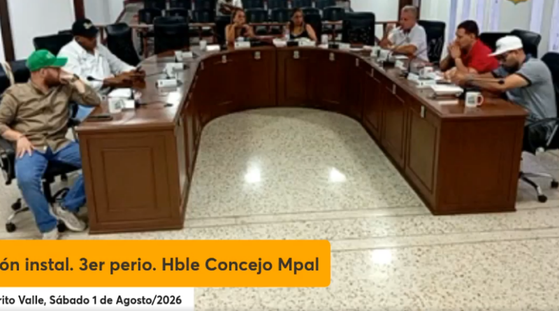 Instalación Concejo Municipal de El Cerrito