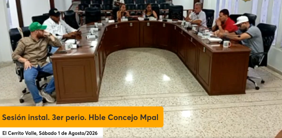 Instalación Concejo Municipal de El Cerrito